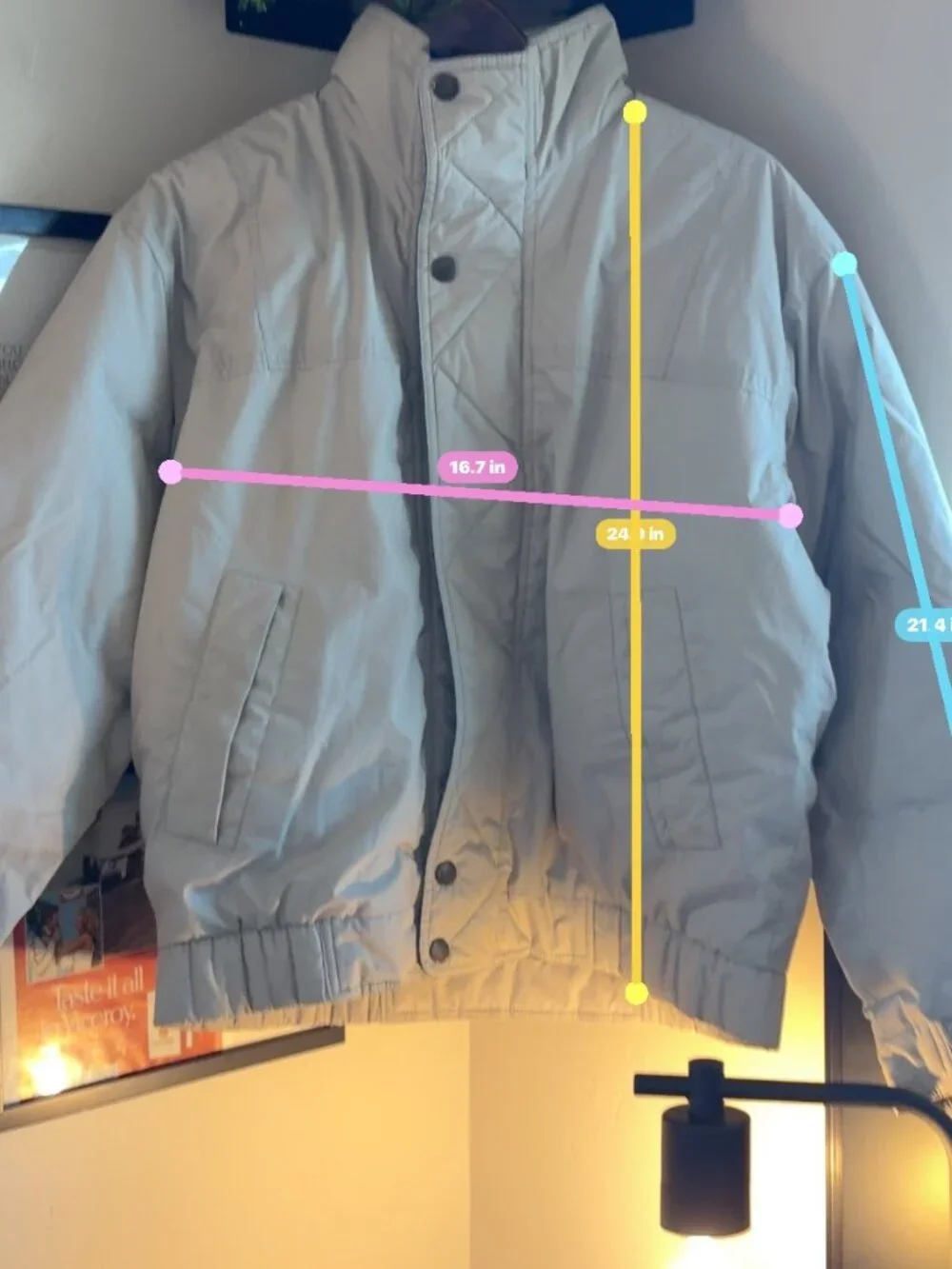 Members Only 80s Down Puffer Jacket Size 38